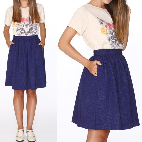 Modcloth Dresses & Skirts - NWT Pepaloves Modcloth Skater High Waist Skirt